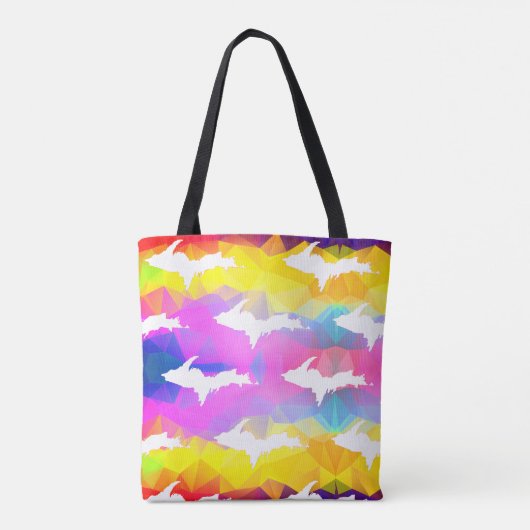 dubbelzijdig tas met oplopend silhouet (Achterkant)