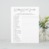 Dubbelzijdig Trouwwoord Zoeken Scramble Game (Staand voorkant)