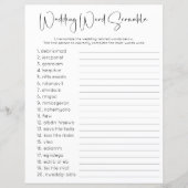 Dubbelzijdig Trouwwoord Zoeken Scramble Game (Voorkant)