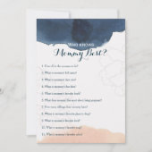 Dubbelzijdig - twee Baby shower games Kaart (Voorkant)