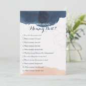 Dubbelzijdig - twee Baby shower games Kaart (Staand voorkant)