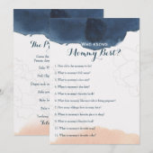 Dubbelzijdig - twee Baby shower games Kaart (Voorkant / Achterkant)