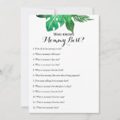 Dubbelzijdig - twee Baby shower games Kaart (Voorkant)