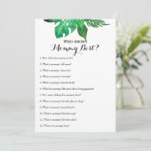 Dubbelzijdig - twee Baby shower games Kaart (Staand voorkant)