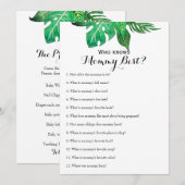 Dubbelzijdig - twee Baby shower games Kaart (Voorkant / Achterkant)