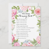 Dubbelzijdig - twee Baby shower games Kaart (Voorkant)