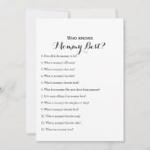 Dubbelzijdig - twee Baby shower games Kaart (Voorkant)