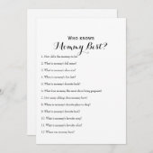 Dubbelzijdig - twee Baby shower games Kaart (Voorkant / Achterkant)