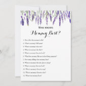 Dubbelzijdig - twee Baby shower games Kaart (Voorkant)