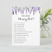 Dubbelzijdig - twee Baby shower games Kaart (Staand voorkant)