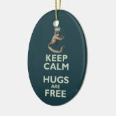 Dubbelzijdig versieringsmiddel keramisch ornament (Links)