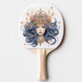 Dubbelzijdig Vigro teken aangepaste tekst Tafeltennisbatje (Achterkant)