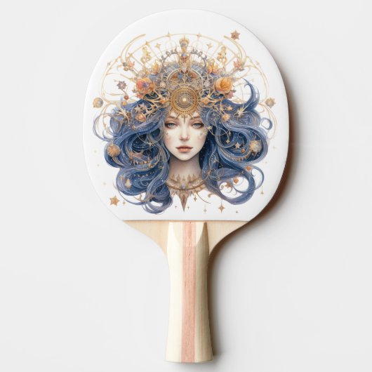 Dubbelzijdig Vigro teken aangepaste tekst Tafeltennisbatje (Achterkant)