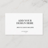 Dubbelzijdig Visitekaartje afdrukken (Achterkant)