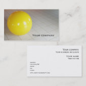 dubbelzijdig visitekaartje "Pilates ball" (Voorkant / Achterkant)