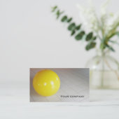 dubbelzijdig visitekaartje "Pilates ball" (Staand voorkant)