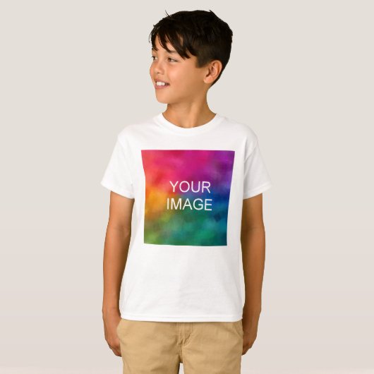 Dubbelzijdig voeg Afbeelding Witte Sjablonen dozen T-shirt (Voorkant volledig)