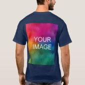 Dubbelzijdig voeg de Basis toe van het Malplaatje  T-shirt (Achterkant)