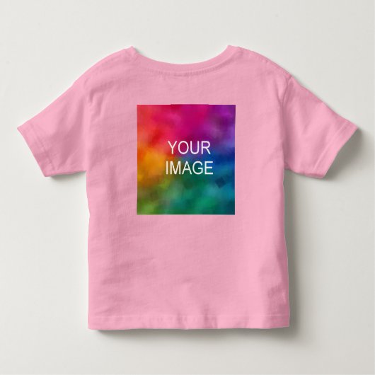 Dubbelzijdig voeg hier Jouw tekst en Afbeelding Ba Kinder Shirts (Achterkant)