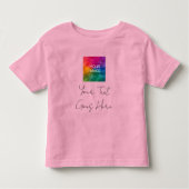 Dubbelzijdig voeg hier Jouw tekst en Afbeelding Ba Kinder Shirts (Voorkant)