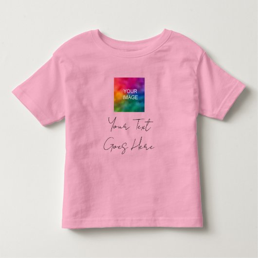 Dubbelzijdig voeg hier Jouw tekst en Afbeelding Ba Kinder Shirts (Voorkant)