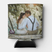 Dubbelzijdig Voeg uw eigen aangepaste trouwfoto to Blikjeskoeler (Voorkant)