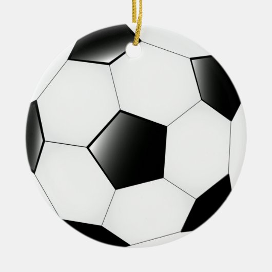 Dubbelzijdig Voetbal Keramisch Ornament (Voorkant)