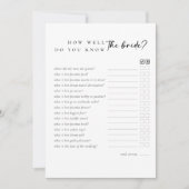 Dubbelzijdig wil je liever games Vrijgezellenfeest Kaart (Voorkant)