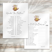 Dubbelzijdig wil je liever games Vrijgezellenfeest Kaart