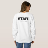 Dubbelzijdig witshirt voor vrouw trui (Achterkant volledig)