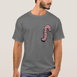 dubbelzijdig worm t-shirt