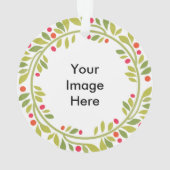 Dubbelzijdig Wreath Lijst Ornament (achterkant)