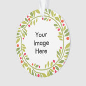 Dubbelzijdig Wreath Lijst Ornament (voorkant)