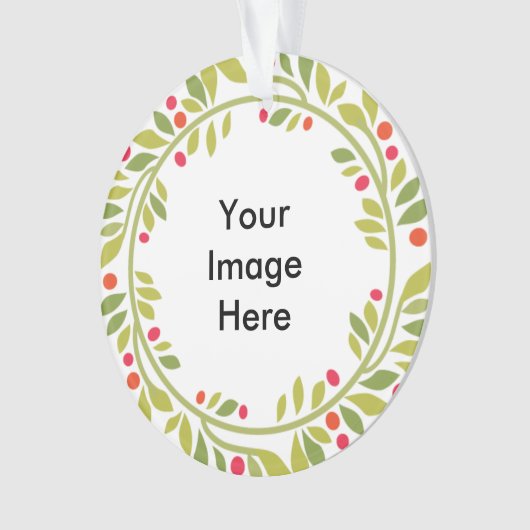 Dubbelzijdig Wreath Lijst Ornament (voorkant)