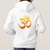 Dubbelzijdig Yoga Om Mantra Symbol bij vrouwen Hoodie (Achterkant)