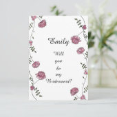 Dubbelzijdig Zal je mijn bruidskaart zijn Kaart (Staand voorkant)