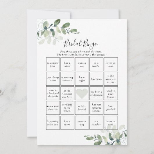 Dubbelzijdig zei hij dat ze zei Vrijgezellenfeest Kaart (Achterkant)