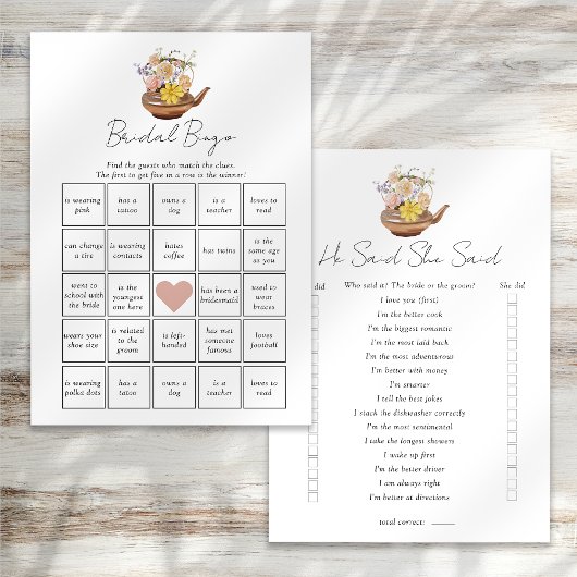 Dubbelzijdig zei hij dat ze zei Vrijgezellenfeest Kaart