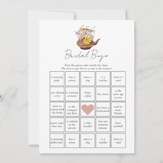 Dubbelzijdig zei hij dat ze zei Vrijgezellenfeest Kaart (Achterkant)