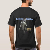 Dubbelzijdig zwart Derecho-Shirt T-shirt (Achterkant)