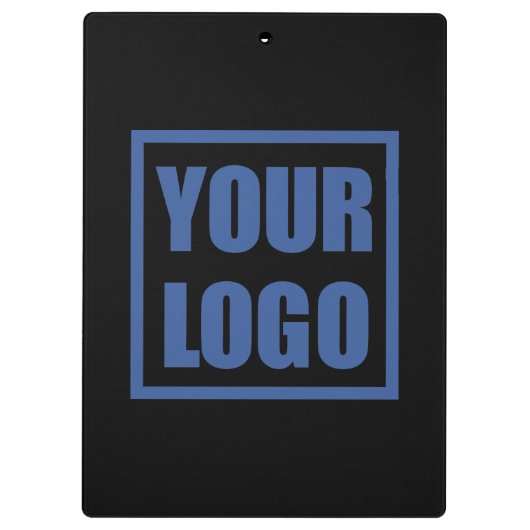 Dubbelzijdig zwart Logo voor bedrijven Klembord (Achterkant)