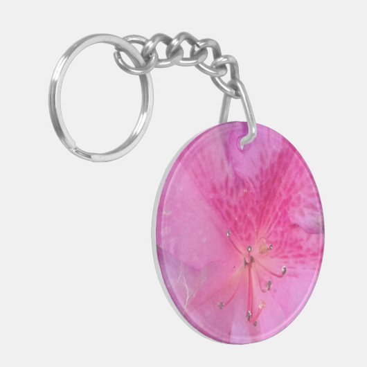 dubbelzijdige acrylcirkel sleutelhanger (Voorkant Links)