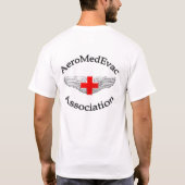 Dubbelzijdige AMEA-logo met aangepaste tekst T-shirt (Achterkant)