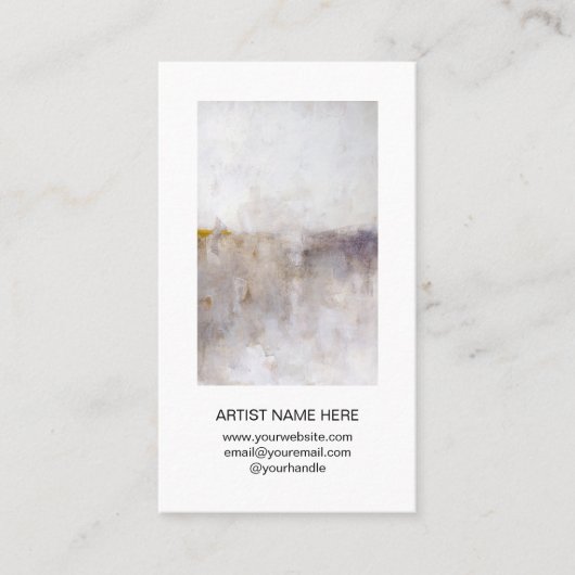Dubbelzijdige Art Fotokunstenaar Visitekaartje (Voorkant)
