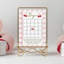 Dubbelzijdige baby shower spellen Cherry Sweet 