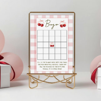 Dubbelzijdige baby shower spellen Cherry Sweet 