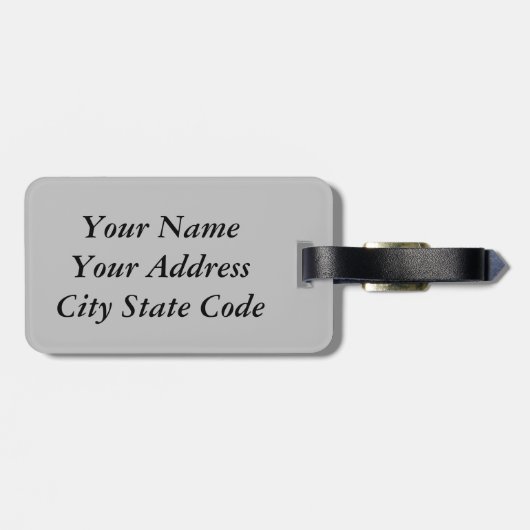 Dubbelzijdige bagagelabel (Achterkant horizontaal)