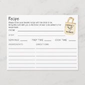 Dubbelzijdige Boeren Markt Bruids Recept Kaart (Voorkant)