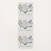 Dubbelzijdige Boho Wildflower Inspirerend offerte Yogamat (Voorkant)