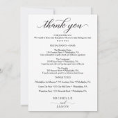 Dubbelzijdige bruiloft - Welkom bij bruiloft Kaart (Achterkant)